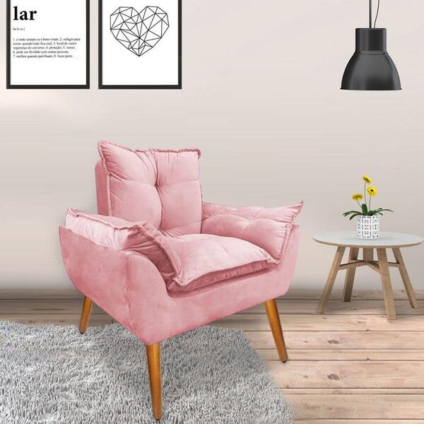 Poltrona Opala Visammer Para Salão De Beleza Rosa
