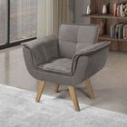 Poltrona Opalla 1 Lugar Base Palito D Salla Marrom