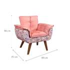 Poltrona Opalla Iv Rosa E Floral