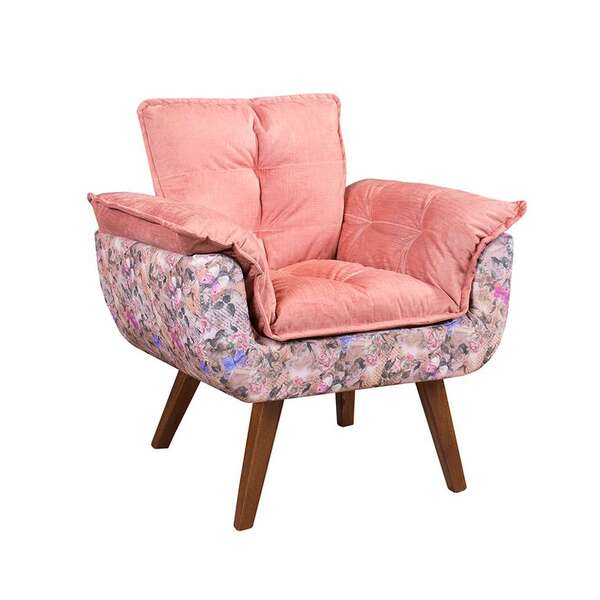 Poltrona Opalla Iv Rosa E Floral