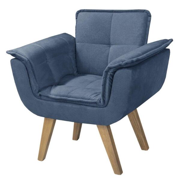 Poltrona Opalla New Base Palito Azul Bic