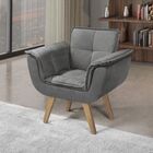 Poltrona Opalla New Base Palito Cinza