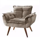 Poltrona Opalla - Suede Cor Cappuccino