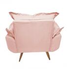 Poltrona Opalla Suede Rosa