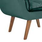 Poltrona Opalla Verde E Preta