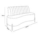 Poltrona Orgânica 2 Lugares 135cm Pé Ferro Dourado Maraú Bouc