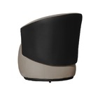 Poltrona Orgânica Beatriz Com Composê Corino Preto Suede Capp