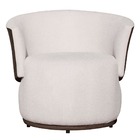 Poltrona Orgânica Beatriz Tecido Boucle Bege Composê Em Calac