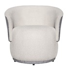 Poltrona Orgânica Beatriz Tecido Boucle Bege Composê Em Calac