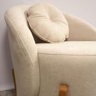 Poltrona Orgânica Curva Amsterdã Boucle Bege - Montanari's De