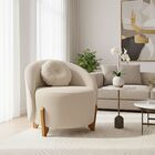 Poltrona Orgânica Curva Amsterdã Boucle Off White - Montanari