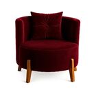 Poltrona Orgânica Curva Luna Veludo - Montanaris Decor - Velu