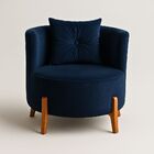 Poltrona Orgânica Curva Luna Veludo - Montanaris Decor - Velu