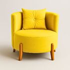 Poltrona Orgânica Curva Luna Veludo - Montanaris Decor - Velu