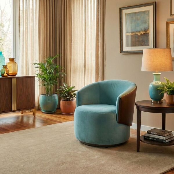 Poltrona Orgânica Decorativa Beatriz Veludo/corino - Montanar