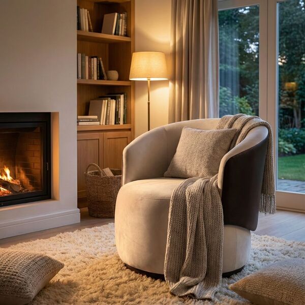 Poltrona Orgânica Decorativa Beatriz Veludo/corino - Montanar