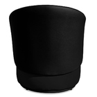 Poltrona Orgânica Decorativa Lara Veludo Preto/pu Preto - Mon