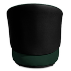 Poltrona Orgânica Decorativa Lara Veludo Verde/pu Preto - Mon