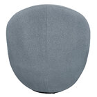 Poltrona Orgânica Kaira Giratória Bouclé Azul Claro - Nexta C