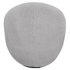 Poltrona Orgânica Kaira Giratória Bouclé Cinza Claro - Nexta