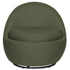 Poltrona Orgânica Kaira Giratória Linho Verde - Nexta Casa