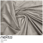 Poltrona Orgânica Kaira Giratória Veludo Off White - Nexta Ca