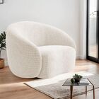 Poltrona Orgânica Luxo Recepção Amore Linho - Amarena Móveis