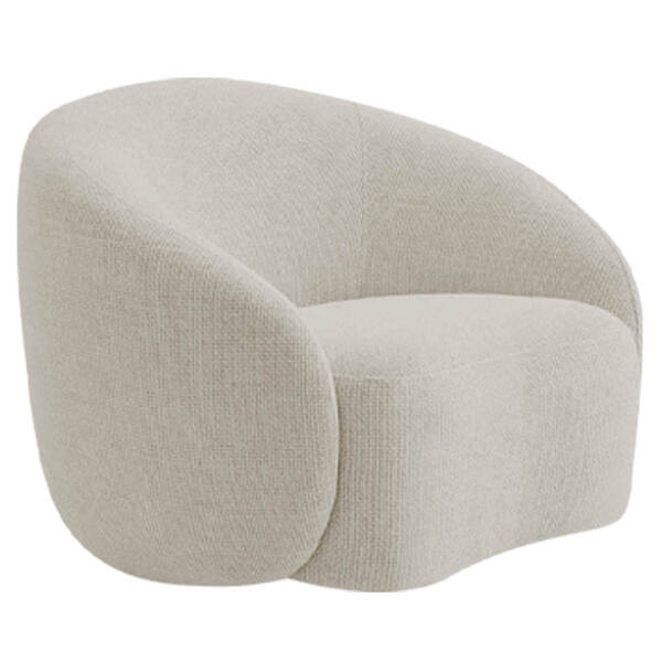 Poltrona Orgânica Luxo Recepção Amore Linho - Doce Sonho Móve