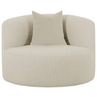 Poltrona Orgânica Maitê Luxo Sala Recepção Decorativa Bouclé