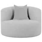 Poltrona Orgânica Maitê Luxo Sala Recepção Decorativa Linho -