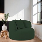 Poltrona Orgânica Maitê Luxo Sala Recepção Decorativa Linho -