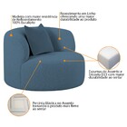 Poltrona Orgânica Maitê Luxo Sala Recepção Decorativa Linho -