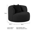 Poltrona Orgânica Maitê Luxo Sala Recepção Decorativa Linho -