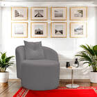 Poltrona Orgânica Para Sala Austin Bouclé Conforto E Elegânci