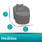 Poltrona Orgânica Para Sala Austin Bouclé Conforto E Elegânci