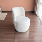 Poltrona Orgânica Sala Recepção Bia Bouclê Bege