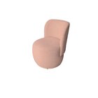 Poltrona Organica Sala Recepção Bouclé Bia Rosê