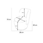 Poltrona Organica Sala Recepção Bouclé Bia Verde