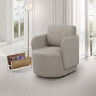 Poltrona Orgânica Sintonia Decorativa Giratória Bege