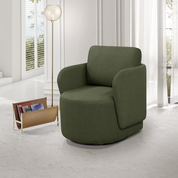 Poltrona Orgânica Sintonia Decorativa Giratória Verde