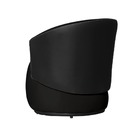 Poltrona Orgânica Veludo Preto Com Composê Preto - Vallisa De