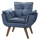 Poltrona Orion 01 Lugar Base Palito Azul Bic