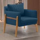 Poltrona Orion Veludo Azul Marinho