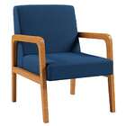 Poltrona Ottawa Linho Azul Marinho