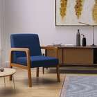 Poltrona Ottawa Linho Azul Marinho