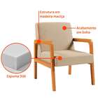 Poltrona Ottawa Linho Bege