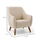 Poltrona Paloma Linho Bege