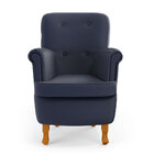 Poltrona Pandora / Couro Azul