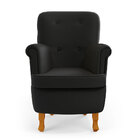 Poltrona Pandora / Couro Preto