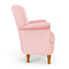 Poltrona Pandora / Couro Rosa Bebê
